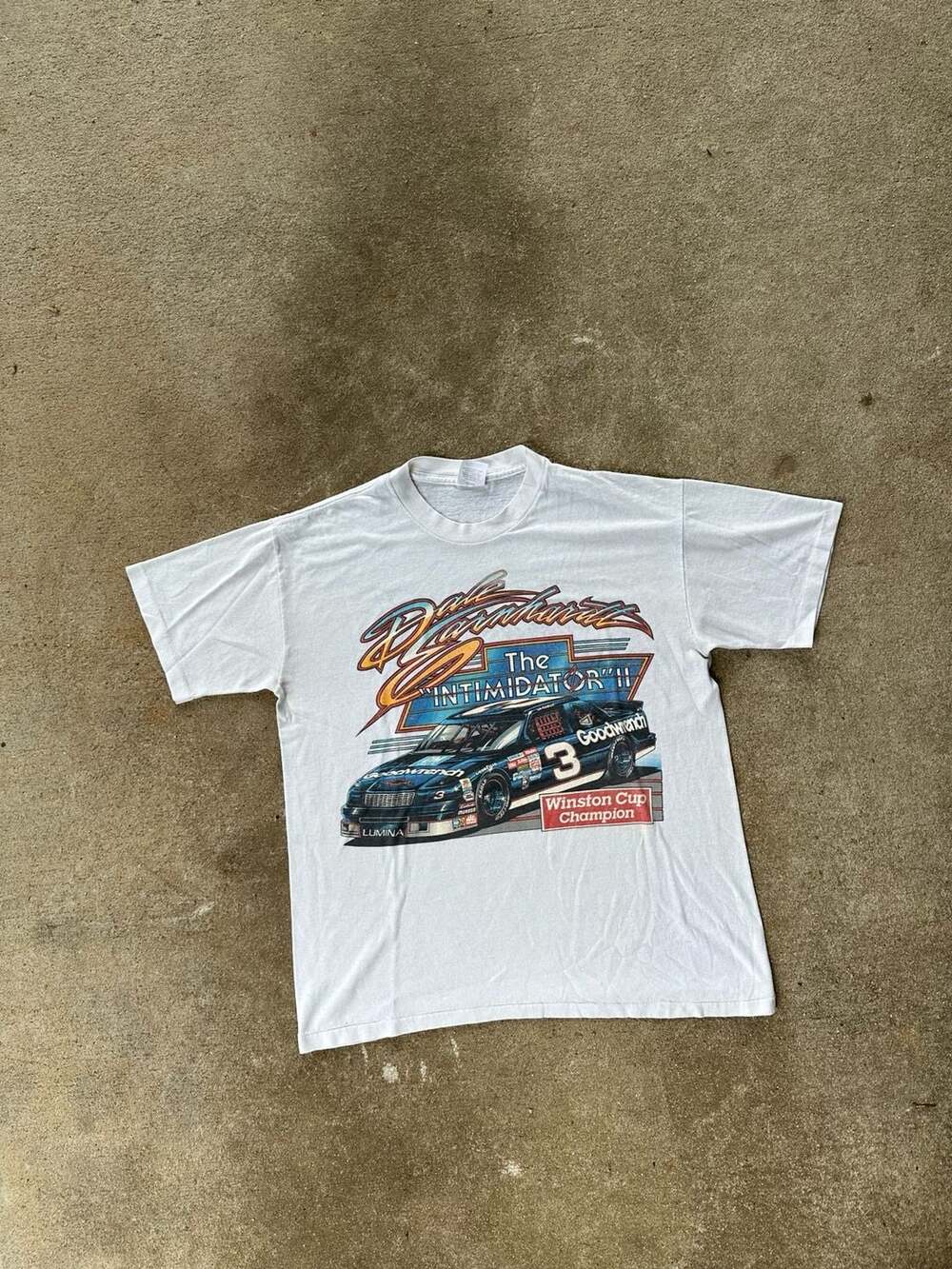 Vintage 1989 Dale Earnhardt The Intimidator II Tour T-Shirt Size Large